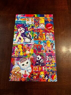 # 4 Lisa Frank Sticker Seals Sheet Decal Sheet